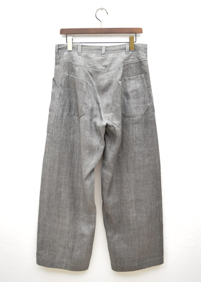 JAN-JAN VAN ESSCHE "TROUSERS#67"SUMI LINEN TWILL