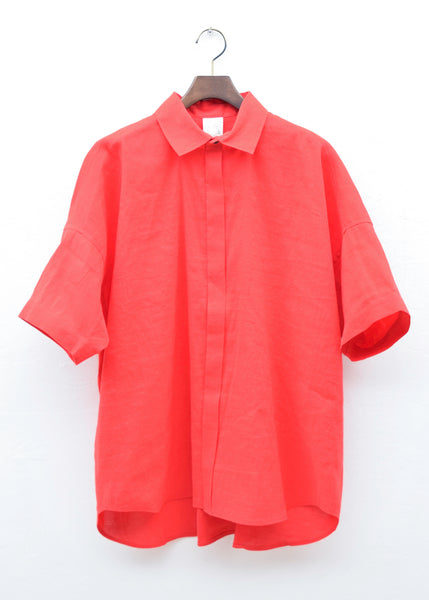 JAN-JAN VAN ESSCHE "SHIRT#88"POPPY COARSE HEMP/COTTON