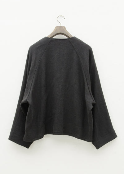 ZIIIN """"GOKUH"""" RAGLAN SLEEVE SHORT BLOUSON / BLACK
