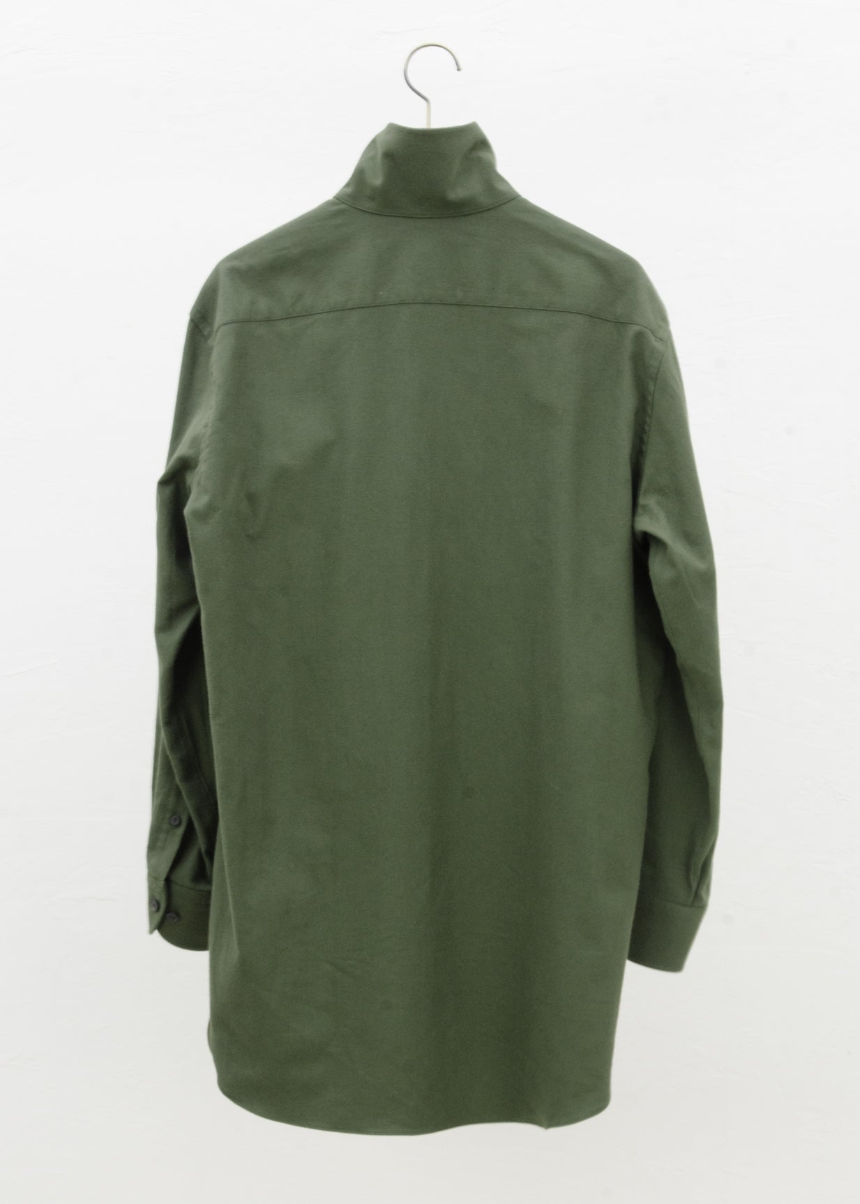 ZIIIN """"""""OSCAR"""""""" HIGH NECK COLLAR SHIRT / KHAKI