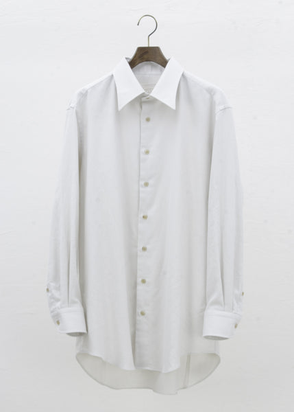 ZIIIN """"""""BEARSLEY"""""""" LONG POINT COLLAR SHIRT / KINARI