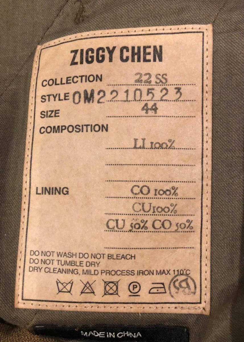 ZIGGY CHEN WIDE LEG DRAWSTRING CROPPED PANTS