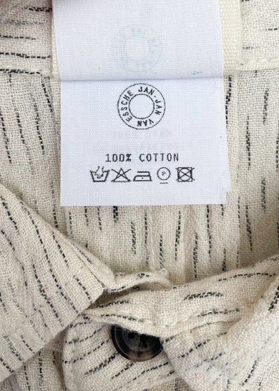 JAN-JAN VAN ESSCHE "SHIRT#88"RAIN KASURI NETTLE CLOTH