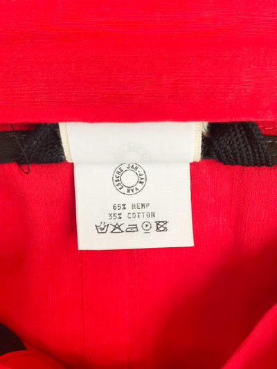 JAN-JAN VAN ESSCHE "PARKA#9"POPPY COARSE HEMP/COTTON