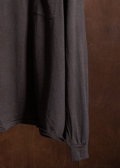 MARK.S MS0116 BORDER LONG TEE SHIRT MUD - DYEING