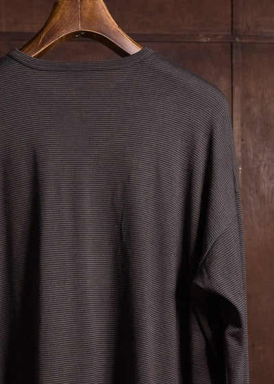 MARK.S MS0116 BORDER LONG TEE SHIRT MUD - DYEING