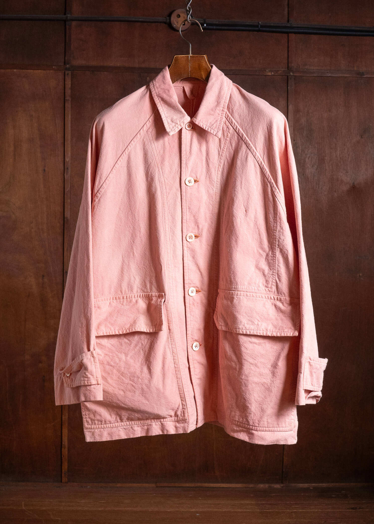 OLIVER CHURCH Outer Jacket / Madder Antique French Cotton / Linen