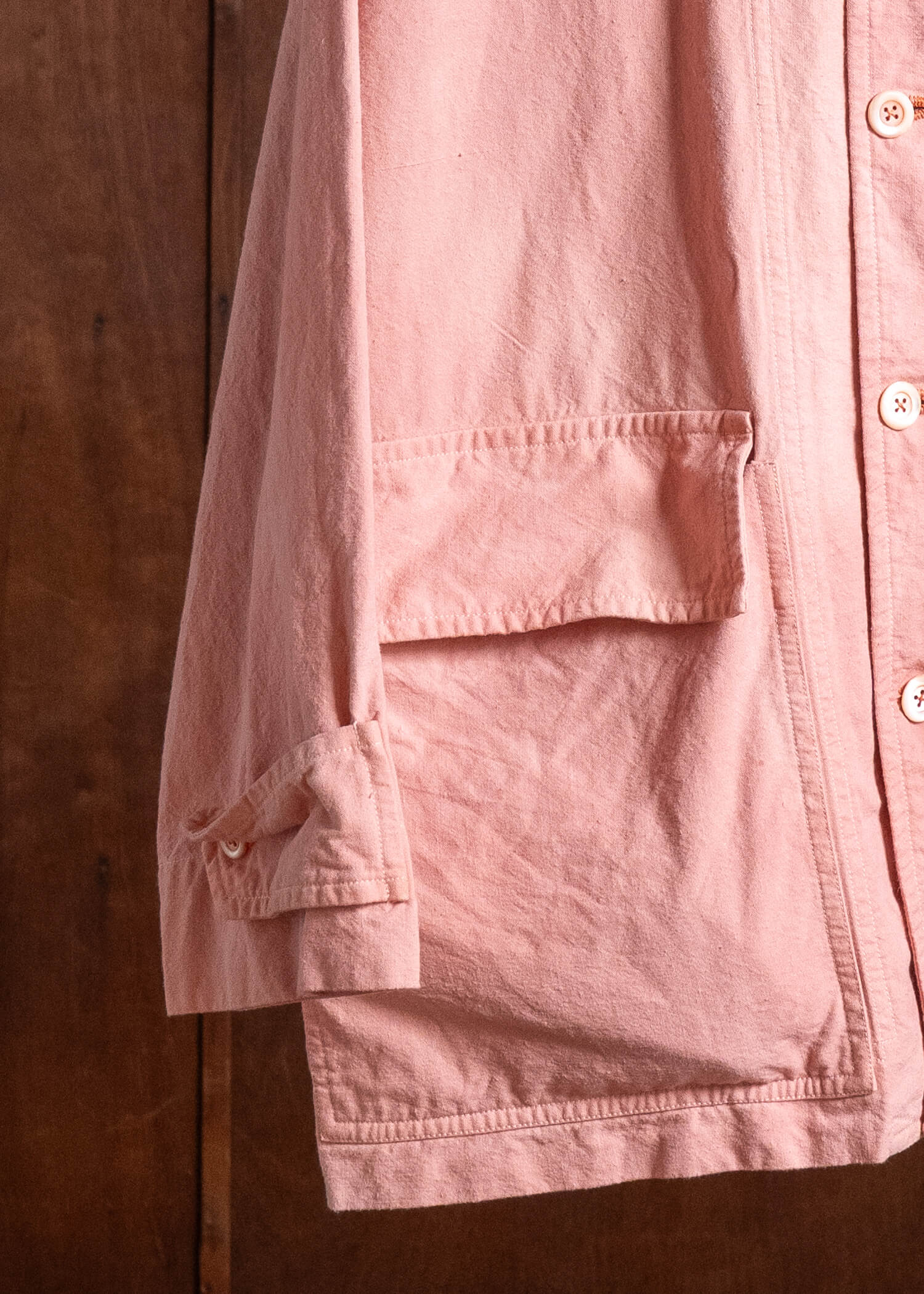 OLIVER CHURCH Outer Jacket / Madder Antique French Cotton / Linen