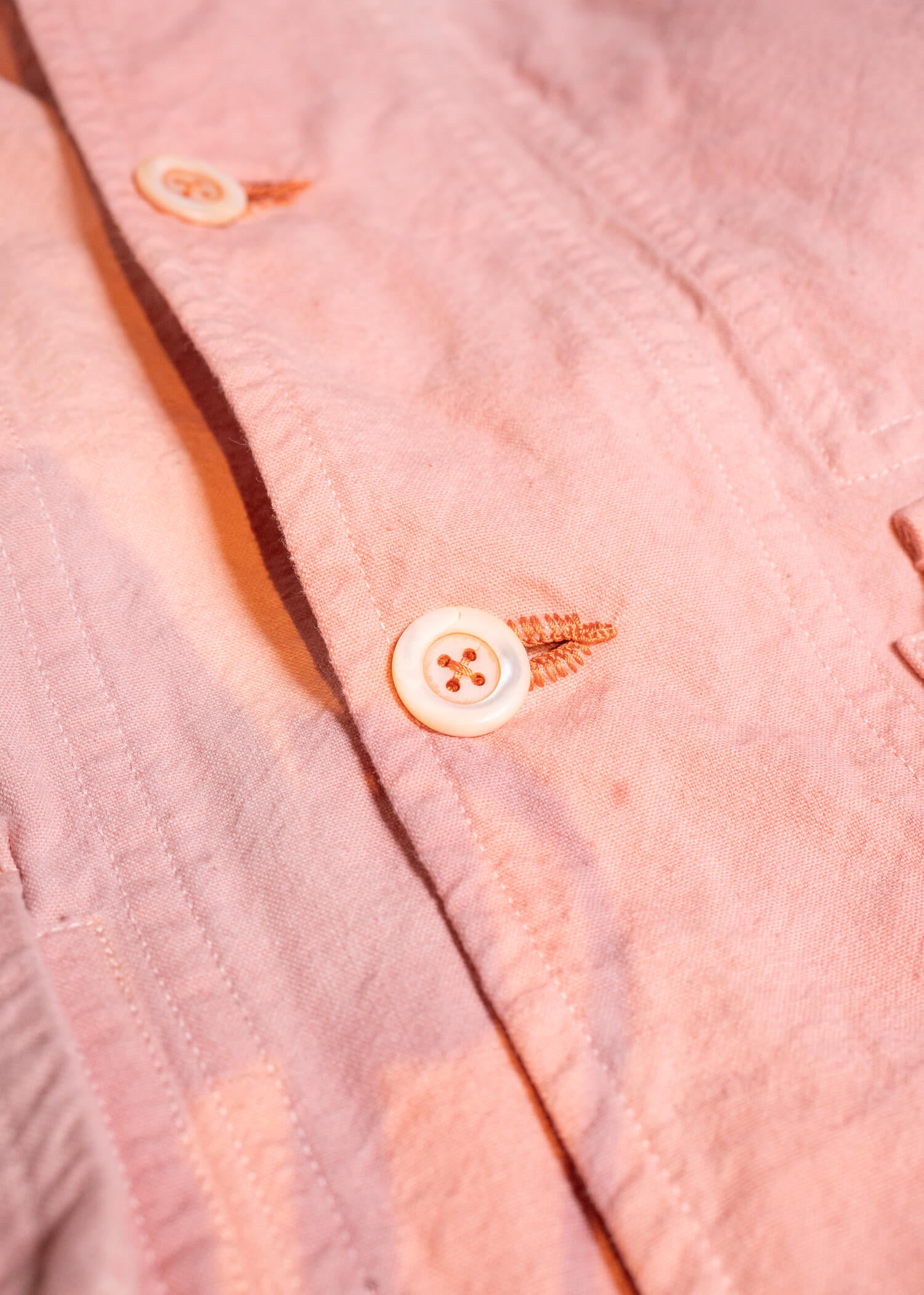 OLIVER CHURCH Outer Jacket / Madder Antique French Cotton / Linen
