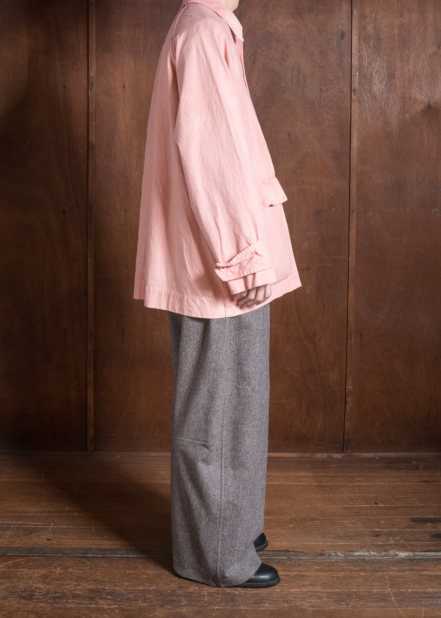 OLIVER CHURCH Outer Jacket / Madder Antique French Cotton / Linen