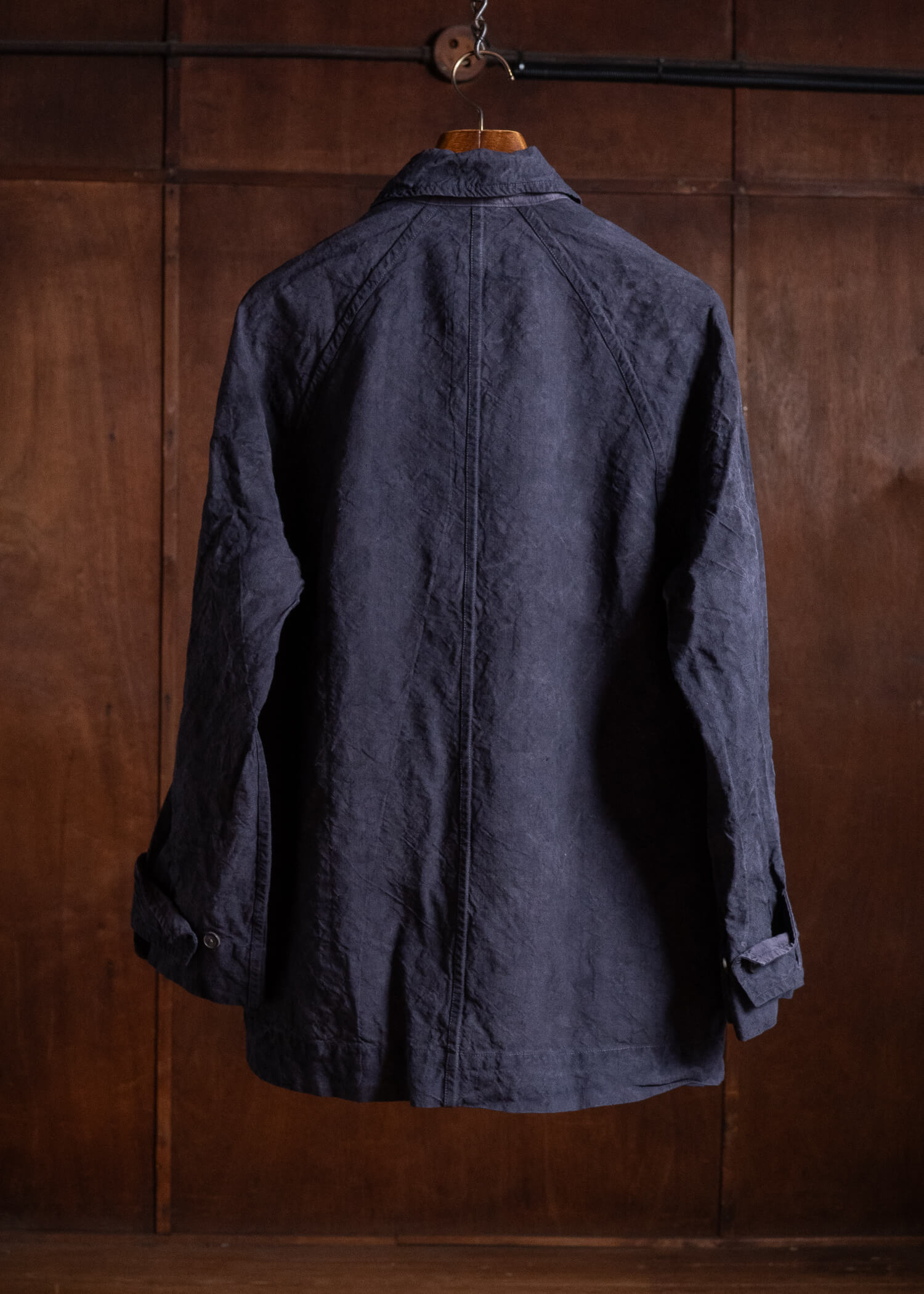 OLIVER CHURCH Outer Jacket Hand-dyed / Anthracite Antique French Linen