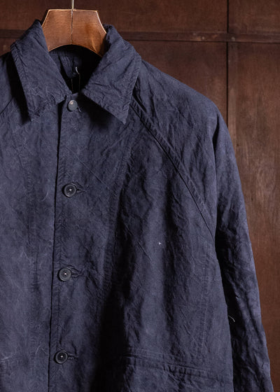 OLIVER CHURCH Outer Jacket Hand-dyed / Anthracite Antique French Linen