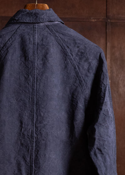 OLIVER CHURCH Outer Jacket Hand-dyed / Anthracite Antique French Linen