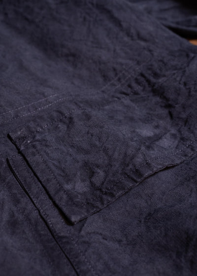 OLIVER CHURCH Outer Jacket Hand-dyed / Anthracite Antique French Linen
