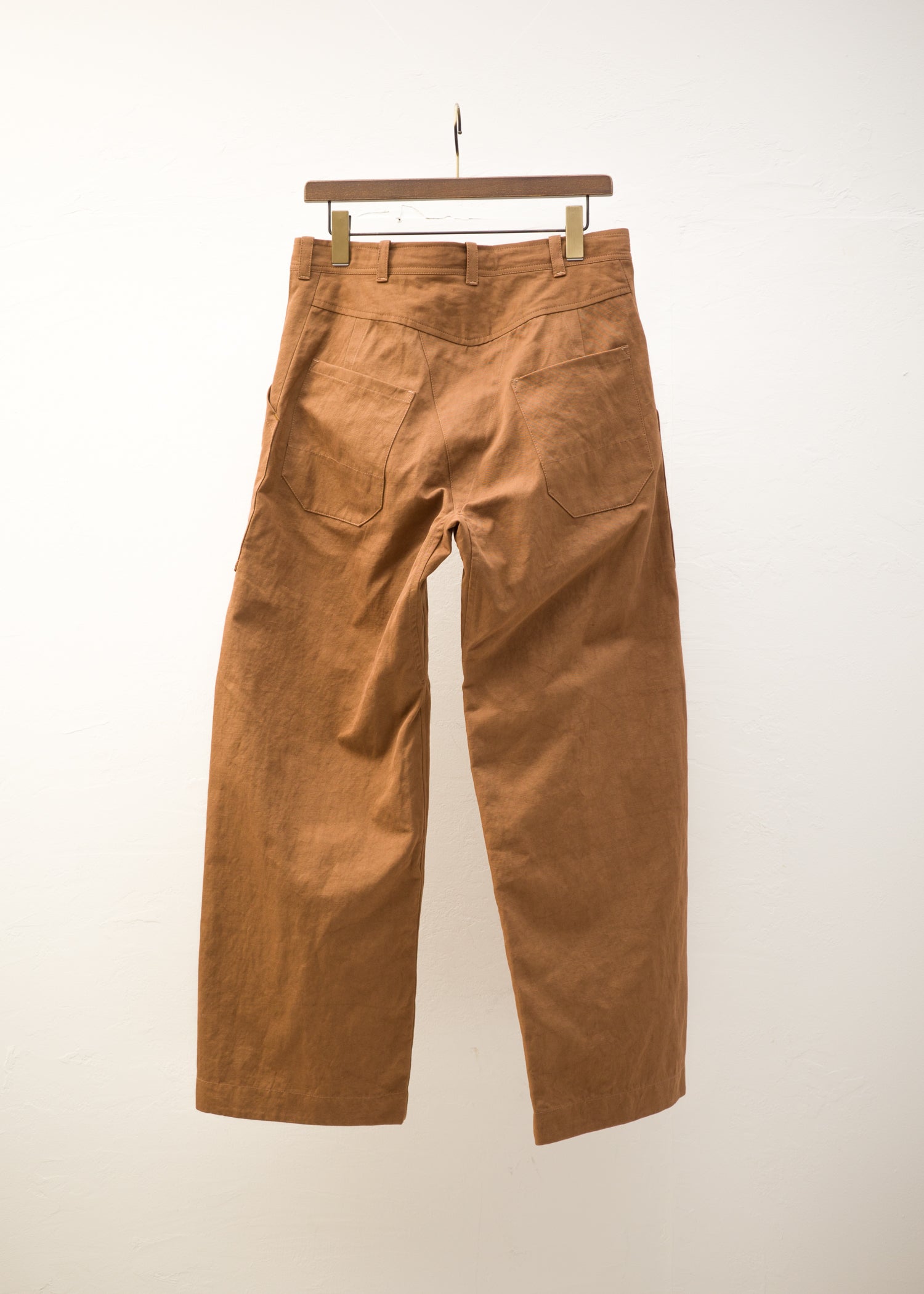 JAN-JAN VAN ESSCHE "TROUSERS#67" KAKISHIBU COTTON HEMP DENSE