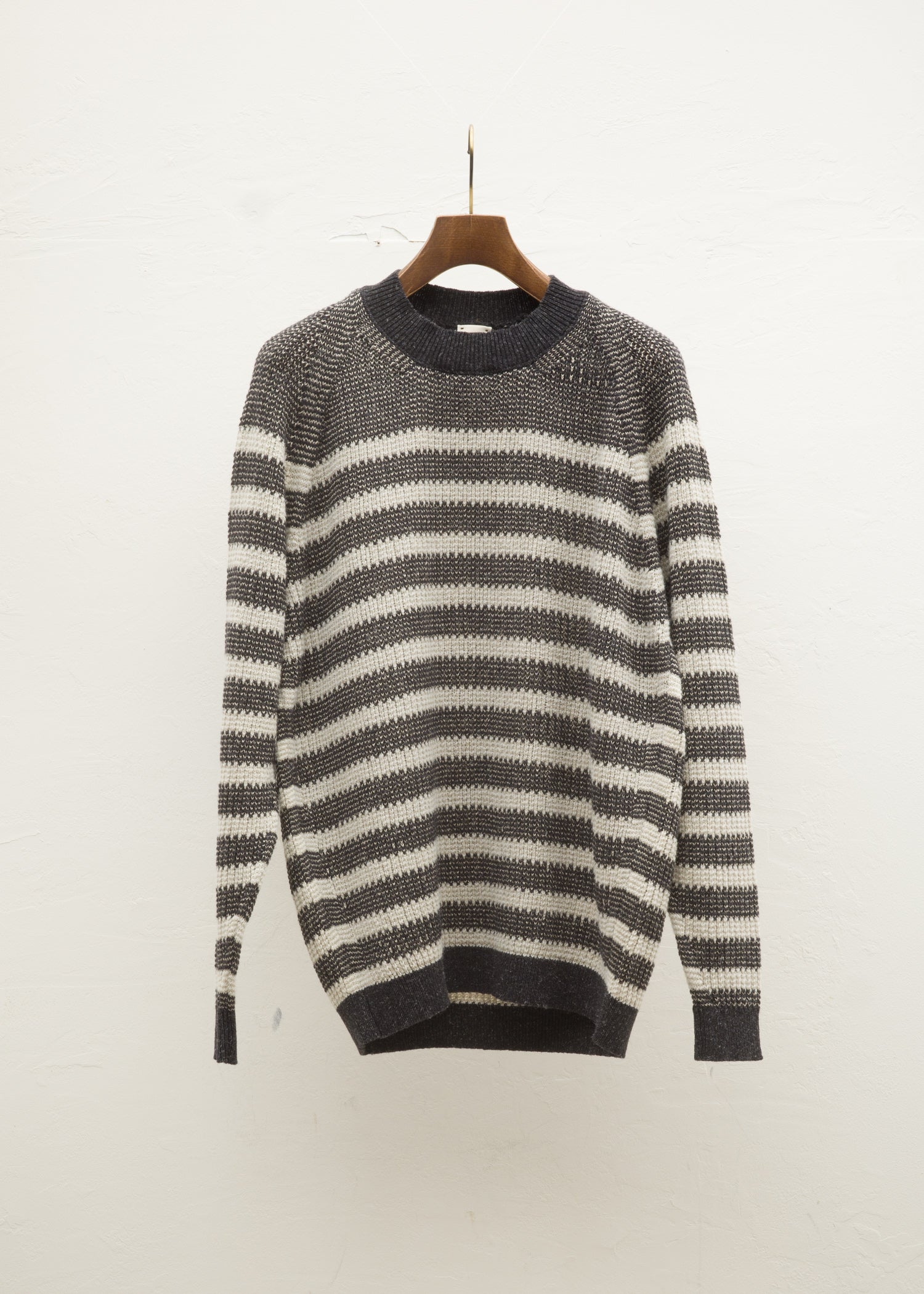 JAN-JAN VAN ESSCHE "KNIT#56" BLACK MALE/NATURAL STRAIPE