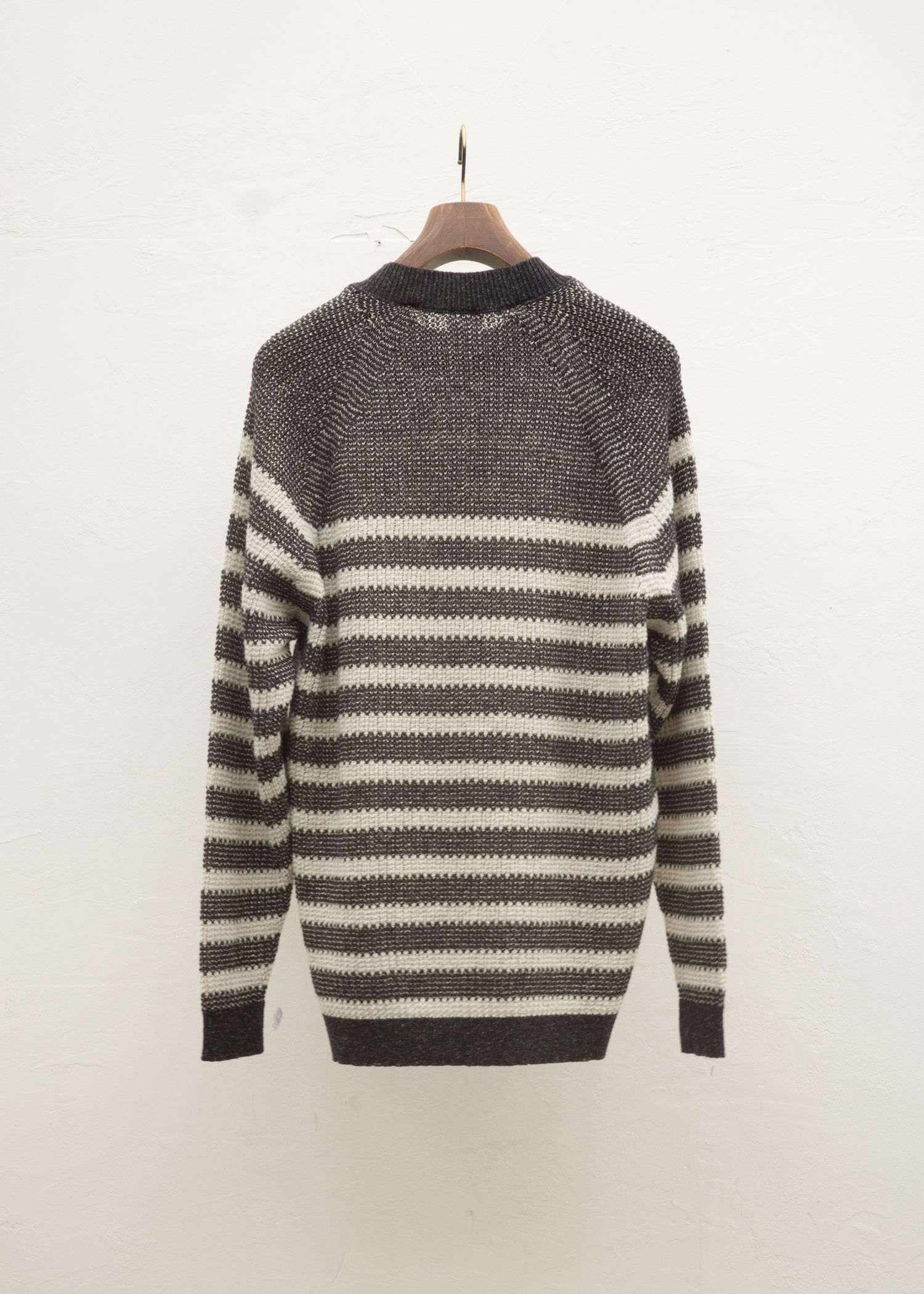 JAN-JAN VAN ESSCHE "KNIT#56" BLACK MALE/NATURAL STRAIPE