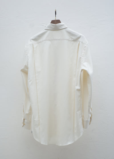 ZIIIN BEARSLEY"""""""" LONG POINT COLLAR SHIRT ORGANIC COTTON / BEIGE