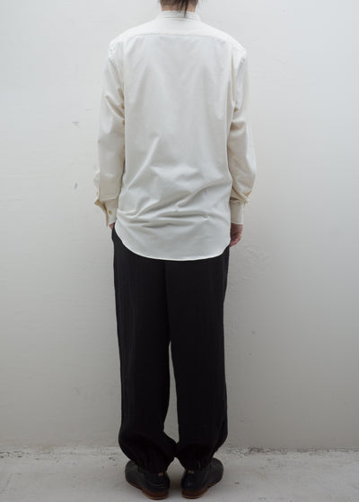 ZIIIN "KOHBOU" HENRY NECK SHIRT ORGANIC COTTON / BEIGE