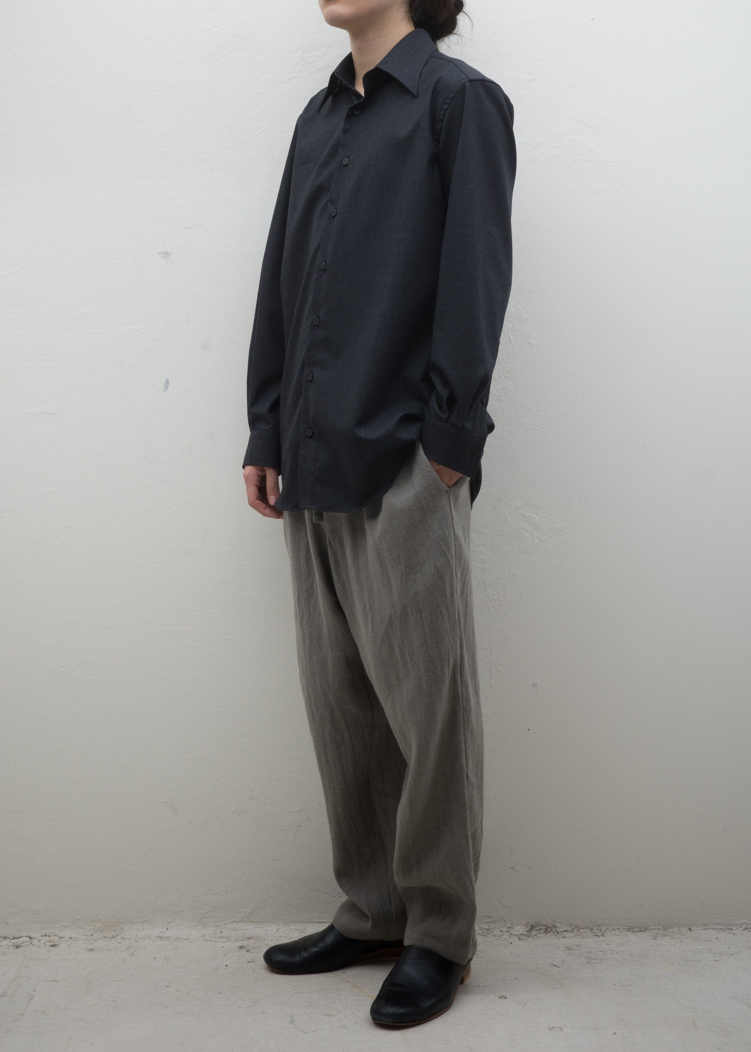 ZIIIN ""BEARSLEY"" LONG POINT COLLAR SHIRT CONTEXT TOKYO exclusive model