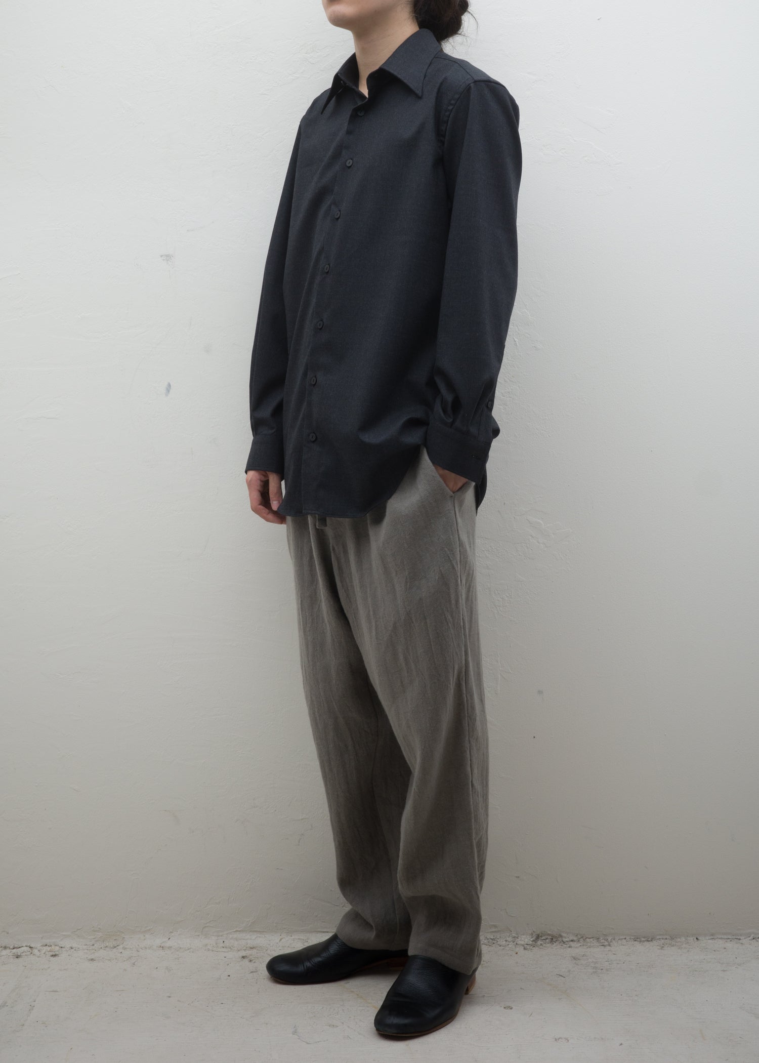 ZIIIN """"""""""""""""BEARSLEY"""""""""""""""" LONG POINT COLLAR SHIRT CONTEXT TOKYO exclusive model