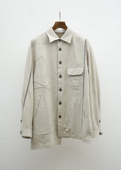 ZIGGY CHEN GEOMETRIC PATCHWORK SHIRTS