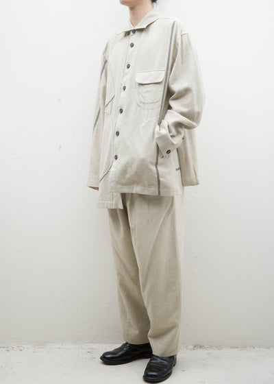 ZIGGY CHEN GEOMETRIC PATCHWORK SHIRTS