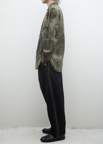 ZIGGY CHEN FRONT SLIT POCKET SHIRT
