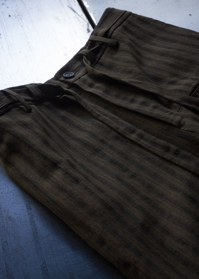 ZIGGY CHEN ADJUSTABLE EXTRA-LONG HALF DRAWSTING TROUSERS