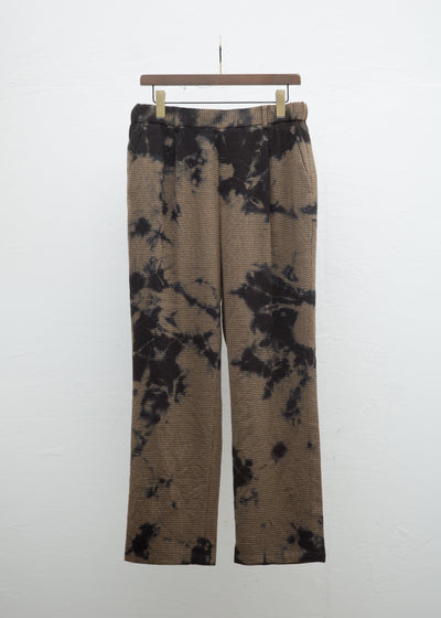 SUZUSAN Merino Wool Houndstooth Easy Trousers