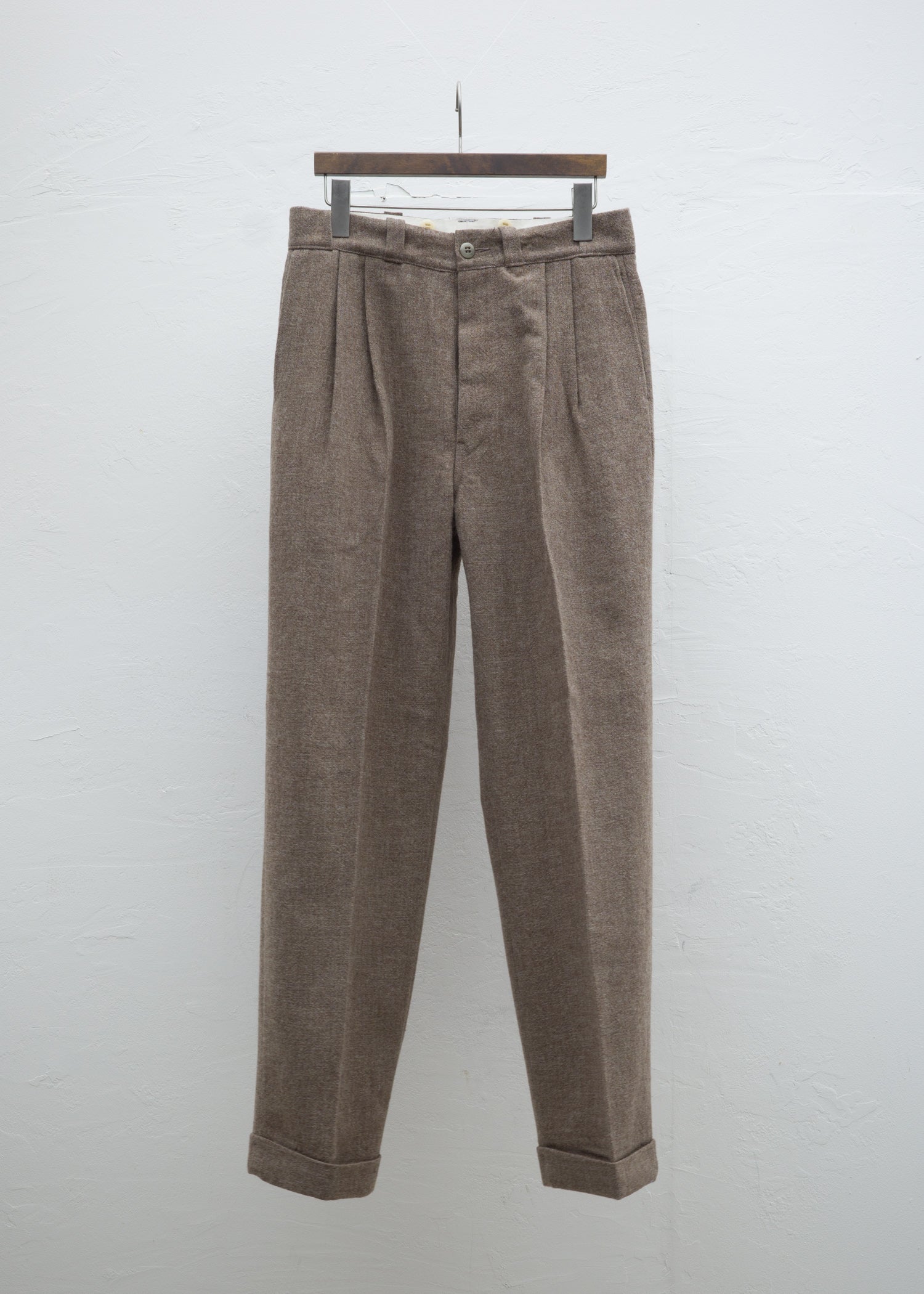 Taiga Takahashi LOT.201 WORK TROUSERS / MELANGE BEIGE