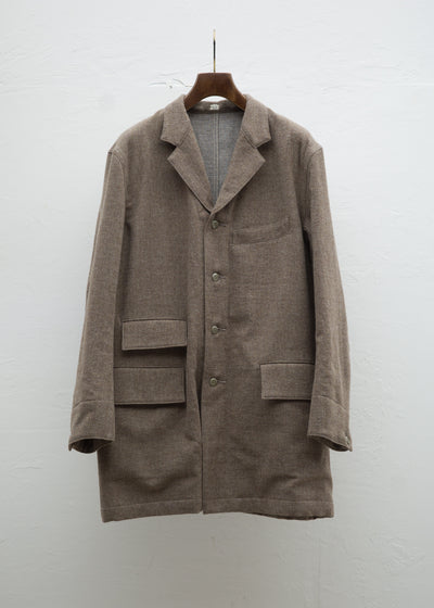 Taiga Takahashi LOT .401 ENGINEER COAT / MELANGE BEIGE – VISION OF