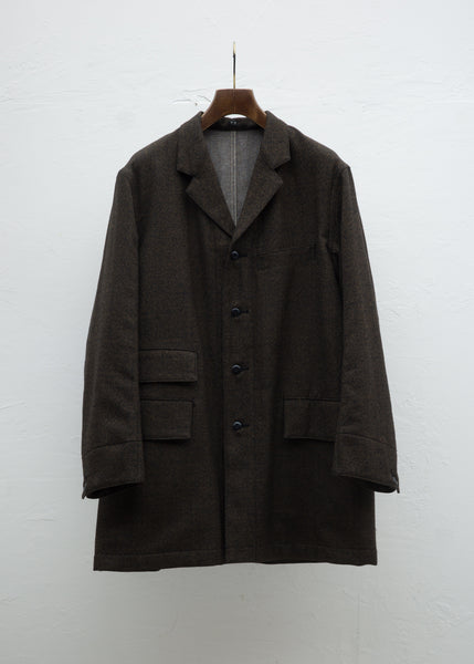 Taiga Takahashi LOT.401 ENGINEER COAT / MELANGE BLACK