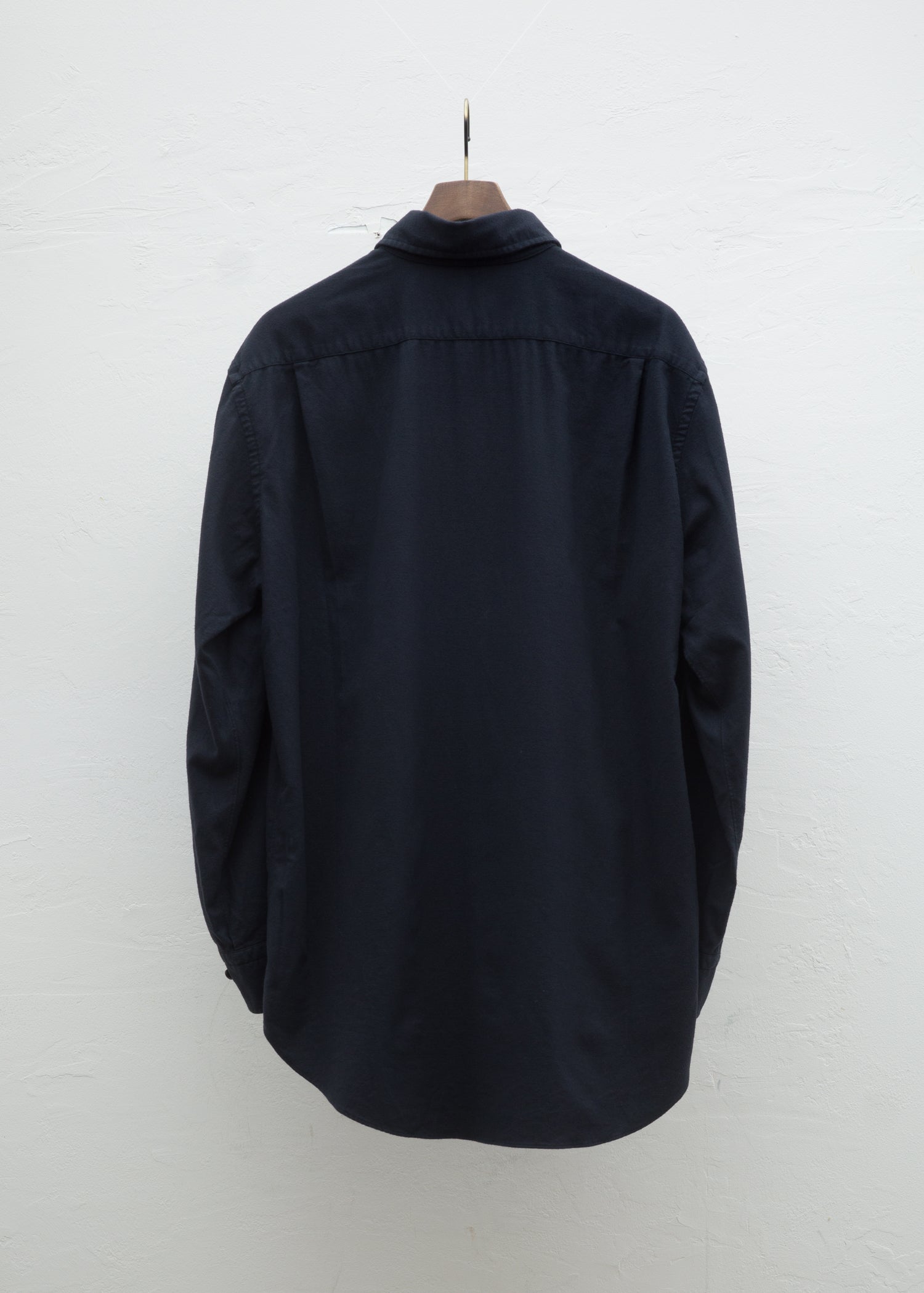 ZIIIN """"""""""""""""BEARSLEY"""""""""""""""" LONG POINT COLLAR SHIRT 硫化染 ORGANIC COTTON