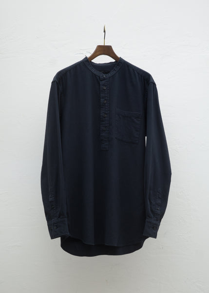 ZIIIN """"""""KOHBOU"""""""" HENRY NECK SHIRT 硫化染 ORGANIC COTTON