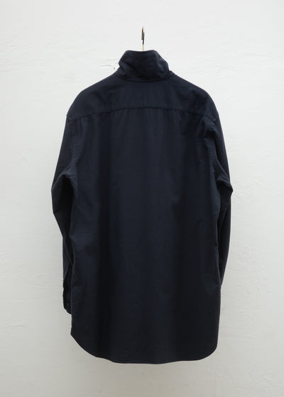 ZIIIN """"""""""""""""""""OSCAR"""""""""""""""""""" HIGH NECK COLLAR SHIRT Sulfur dyed ORGANIC COTTON