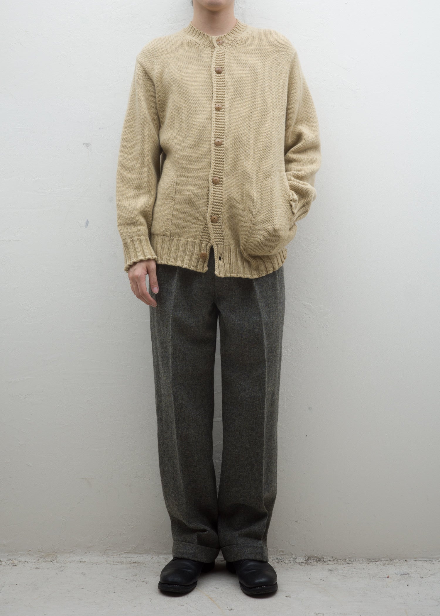 Taiga Takahashi LOT .509 A.R.C CARDIGAN / CAMEL