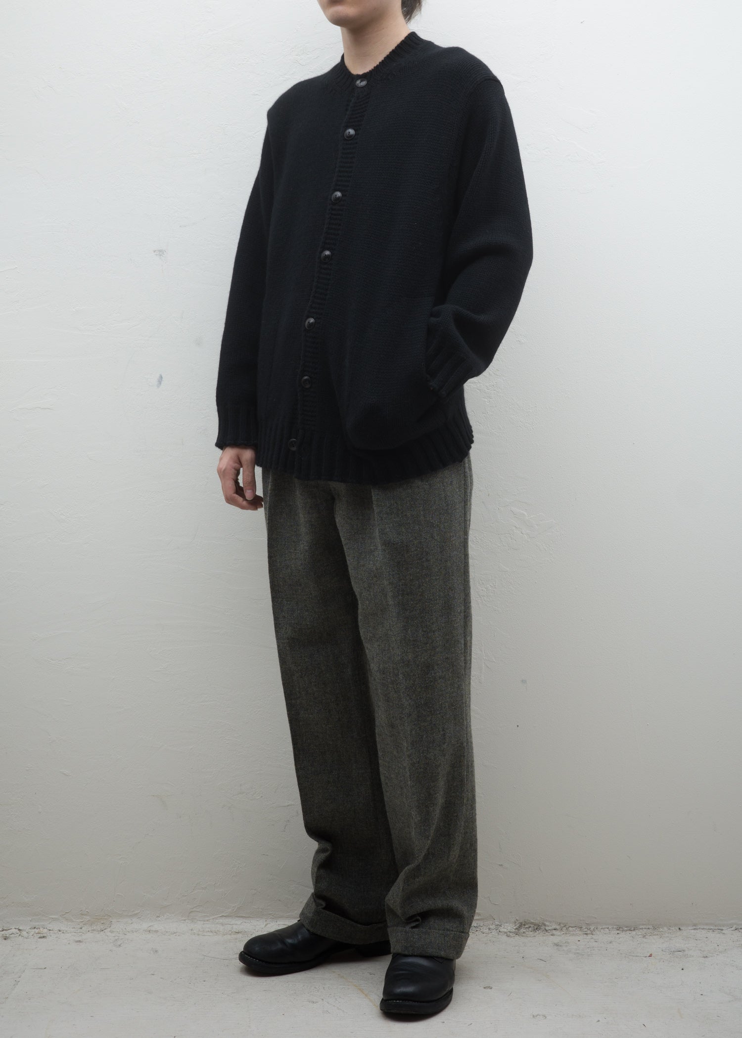 Taiga Takahashi LOT .509 ARC CARDIGAN / BLACK