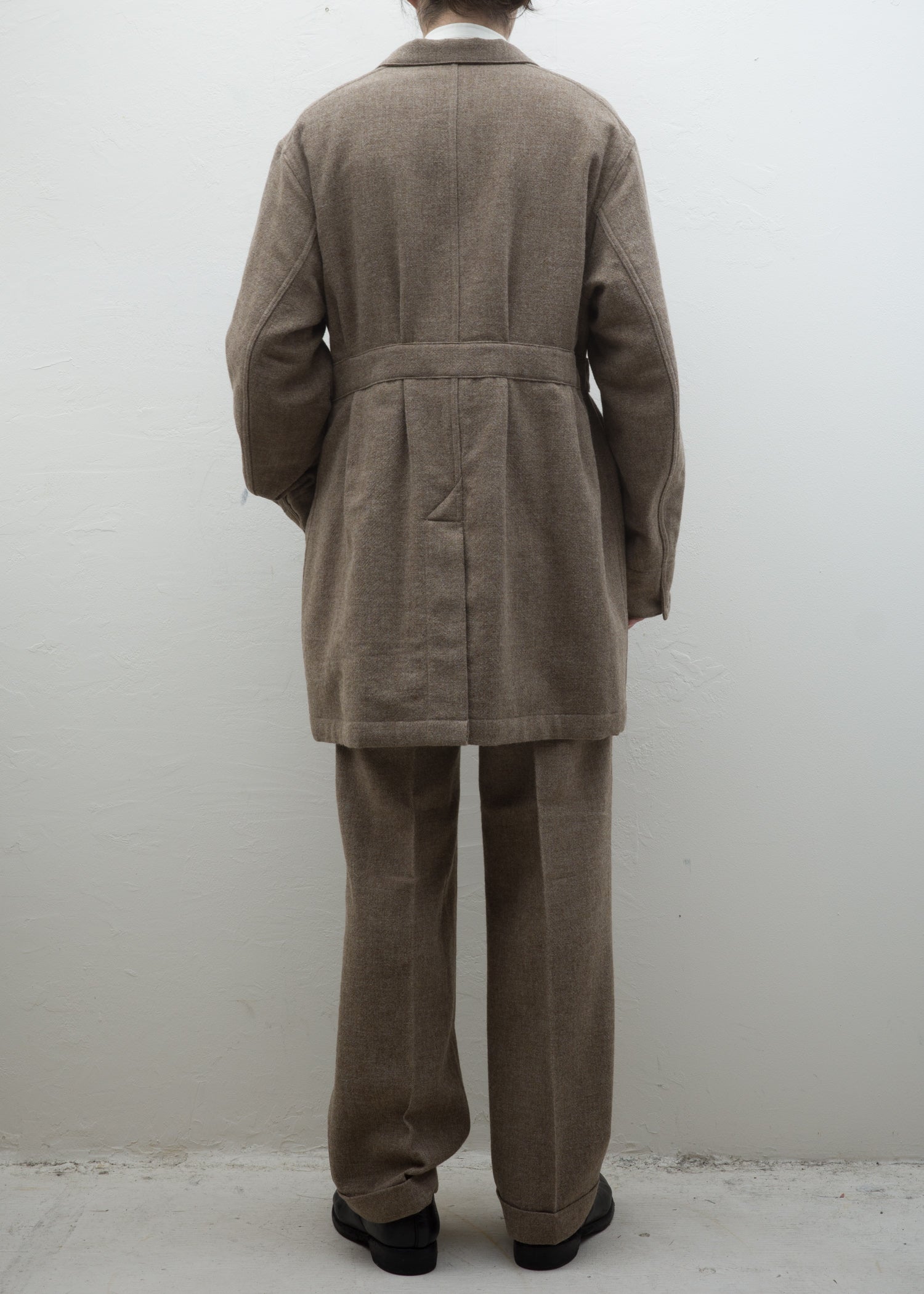 Taiga Takahashi LOT.201 WORK TROUSERS / MELANGE BEIGE