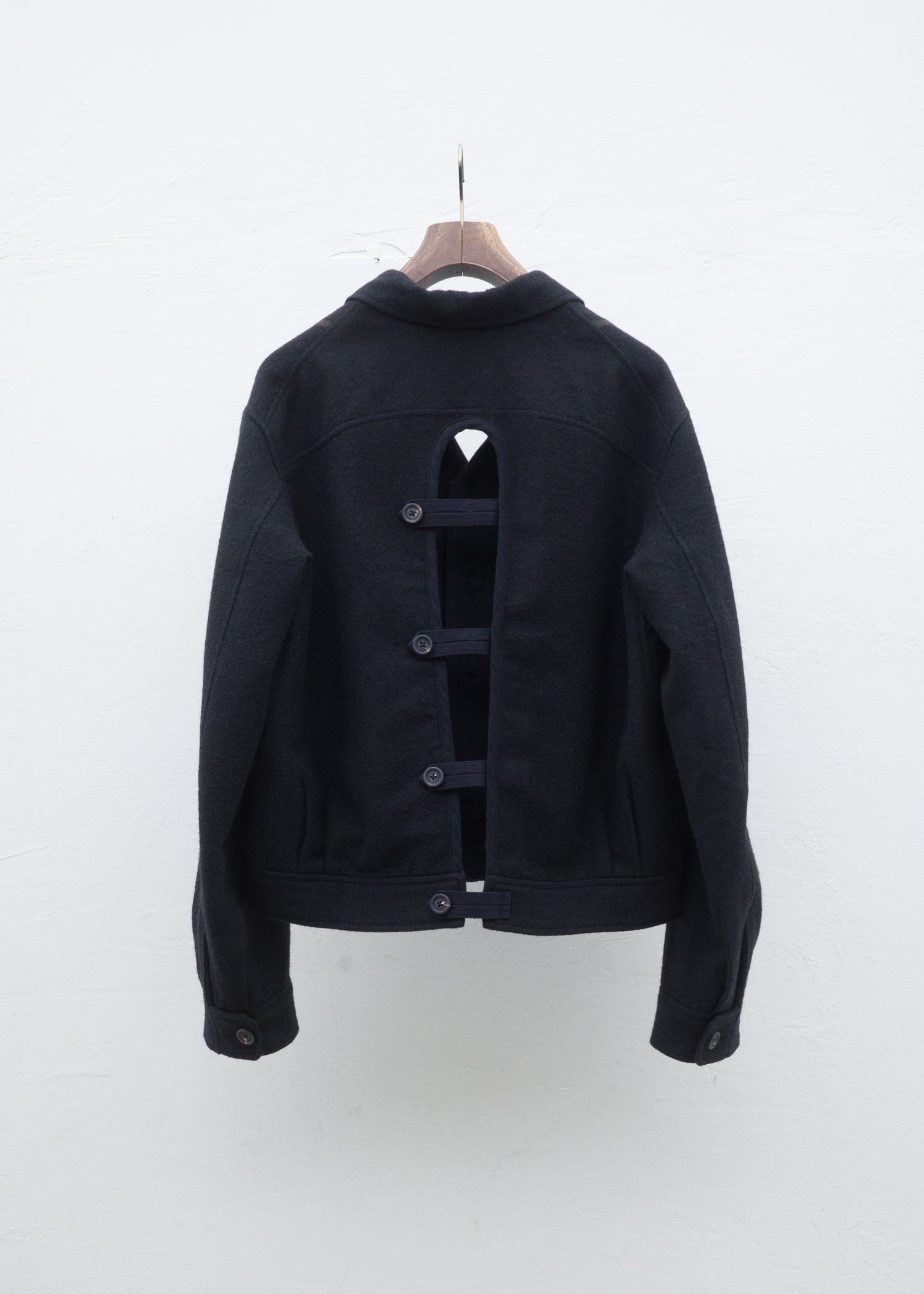 ZIGGY CHEN CUTOUT BACK WORKER JACKET