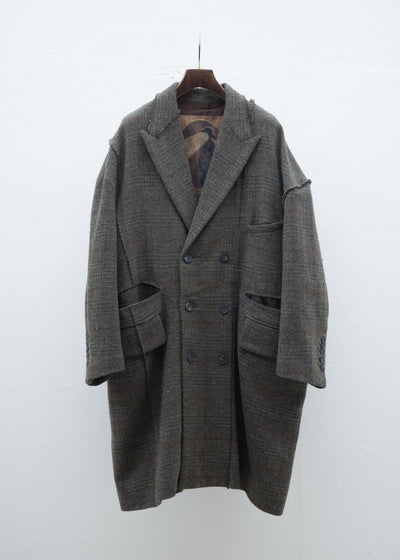 ZIGGY CHEN DOUBLE BREASTED OVERSIZED COAT