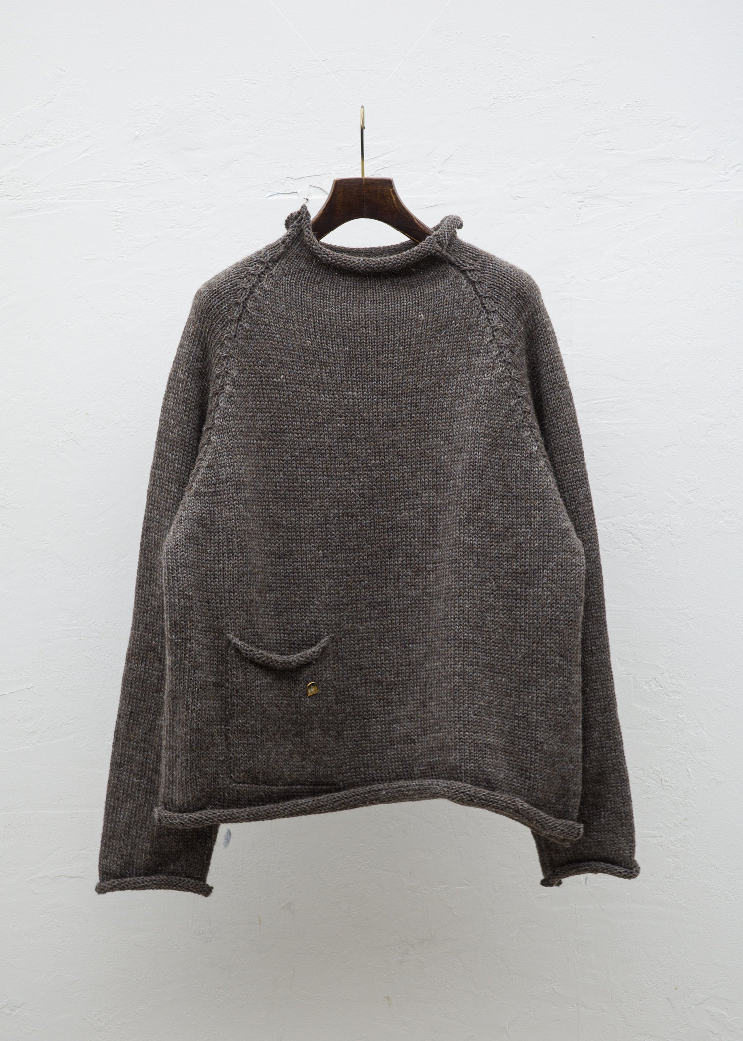 XENIA TELUNTS "FISHERMAN SWEATER" BROWN