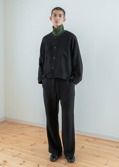 ZIIIN """"GOKUH"""" RAGLAN SLEEVE SHORT BLOUSON / BLACK