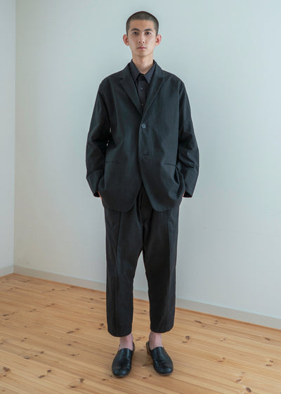 ZIIIN """"GIOVANNI"""" UNCONSTRUCTED JACKET / BLACK