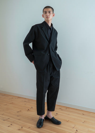 ZIIIN """"GIOVANNI"""" UNCONSTRUCTED JACKET / BLACK