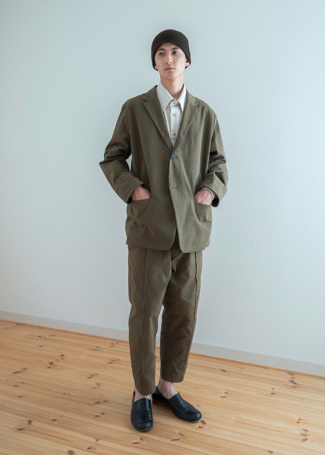 ZIIIN ""GIOVANNI"""""""""""""""" UNCONSTRUCTED JACKET / KHAKI