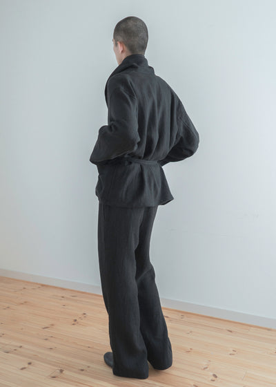 ZIIIN "CAMPANELLA" DOCTOR JACKET / BLACK