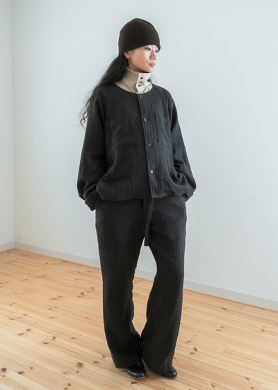 ZIIIN "MIROK" BAGGY PANT / BROWN BLACK