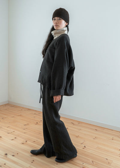 ZIIIN "MIROK" BAGGY PANT / BROWN BLACK
