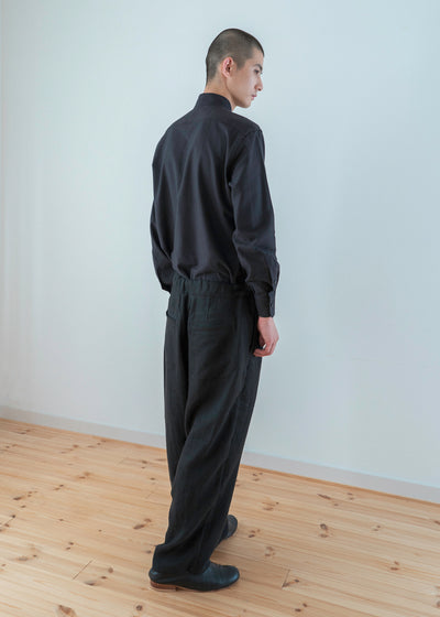 ZIIIN "ANGO"LONG SHIRT / BLACK